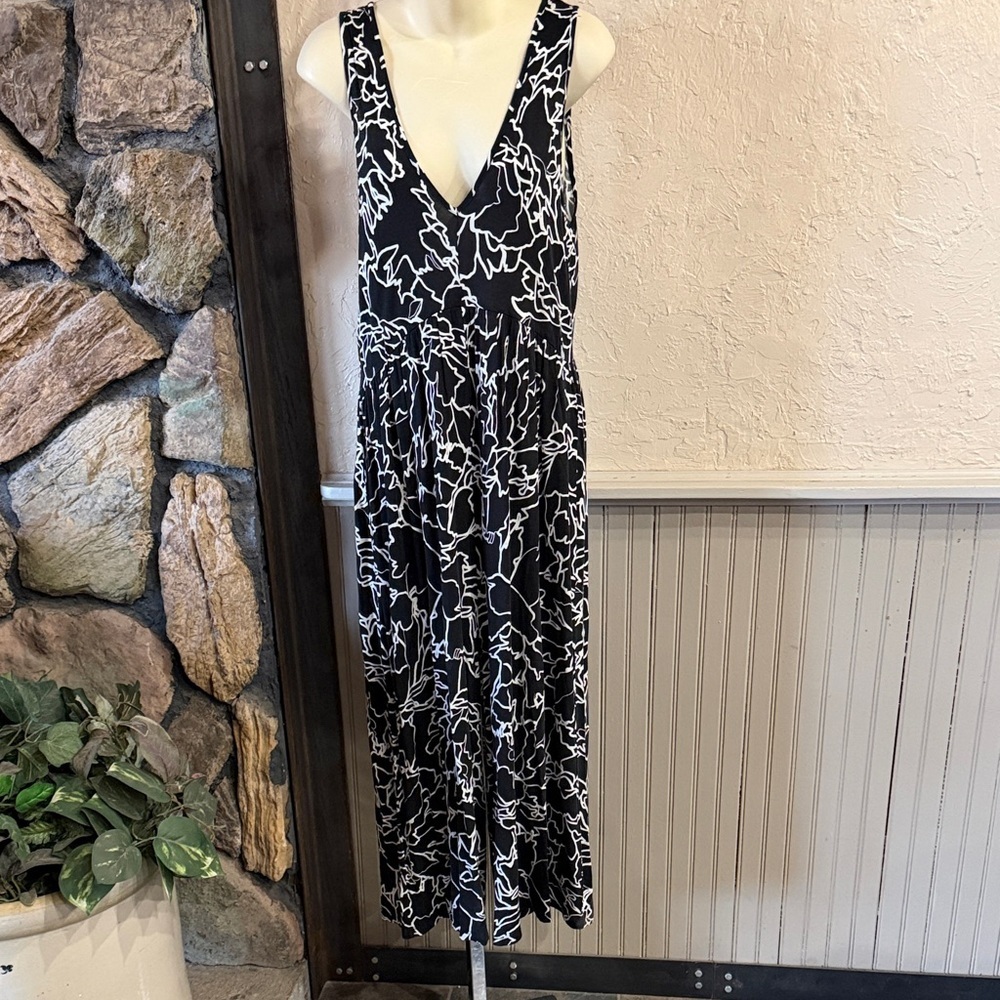 ASOS Monochrome Abstract Pattern Dress